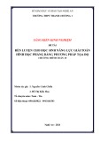 Sáng kiến kinh nghiệm THPT: Rèn luyện cho học sinh năng lực giải toán hình học phẳng bằng phương pháp tọa độ - Chương trình Toán 10