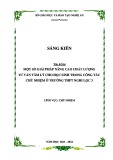 Sáng kiến kinh nghiệm THPT: Một số giải pháp nâng cao chất lượng tư vấn tâm lý cho học sinh trong công tác chủ nhiệm ở trường THPT Nghi Lộc 3