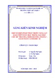 Sáng kiến kinh nghiệm THPT: Một số biện pháp phát triển năng lực giao tiếp Toán học trong dạy học chủ đề Phương trình đường thẳng - Sách Toán Cánh diều 10