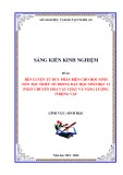 Sáng kiến kinh nghiệm THPT: Rèn luyện tư duy phản biện cho học sinh dân tộc thiểu số trong dạy học Sinh học 11 phần chuyển hóa vật chất và năng lượng ở động vật