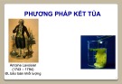 Bài giảng Phương pháp kết tủa