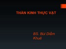 Bài giảng Thần kinh thực vật - BS. Bùi Diễm Khuê