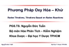 Bài giảng Phương pháp oxy hóa – khử