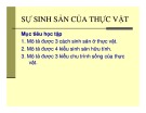 Bài giảng Sự sinh sản của thực vật (11 trang)