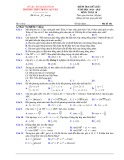 Đề thi giữa học kì 1 môn Toán lớp 10 năm 2024-2025 có đáp án - Trường THPT Trần Cao Vân, Quảng Nam