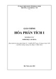 Giáo trình Hóa phân tích I (Ngành: Dược - Trình độ: Cao đẳng) - Trường Cao đẳng Y tế Bắc Ninh