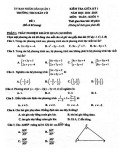 Đề thi giữa học kì 1 môn Toán lớp 9 năm 2024-2025 - Trường THCS Bàn Cờ, HCM