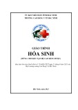 Giáo trình Hóa sinh (Ngành: Dược - Trình độ: Cao đẳng) - Trường Cao đẳng Y tế Bắc Ninh (Năm 2021)