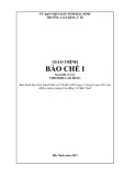 Giáo trình Bào chế I (Ngành: Dược - Trình độ: Cao đẳng) - Trường Cao đẳng Y tế Bắc Ninh