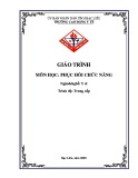 Giáo trình Phục hồi chức năng (Ngành: Y sĩ - Trung Cấp) - Trường Cao đẳng Y tế Bạc Liêu