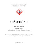 Giáo trình Kinh tế dược (Ngành: Dược - Cao đẳng VLVH) - Trường Cao đẳng Y tế Bạc Liêu