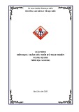 Giáo trình Chăm sóc thời kỳ thai nghén (Ngành: Hộ sinh - Cao Đẳng) - Trường Cao đẳng Y tế Bạc Liêu