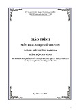 Giáo trình Y học cổ truyền (Ngành: Điều dưỡng đa khoa - Cao đẳng) - Trường Cao đẳng Y tế Bạc Liêu