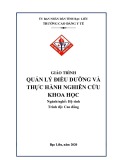 Giáo trình Quản lý điều dưỡng và thực hành nghiên cứu khoa học (Ngành: Hộ sinh - Cao Đẳng) - Trường Cao đẳng Y tế Bạc Liêu