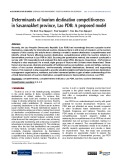 Determinants of tourism destination competitiveness in Savannakhet province, Lao PDR: A proposed model