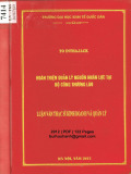 Luận văn Thạc sĩ Kinh doanh và quản lý: Hoàn thiện quản lý nguồn nhân lực tại Bộ Công thương Lào