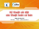 Bài giảng Nhập môn lập trình: Kỹ thuật cài đặt các thuật toán cơ bản - Trường ĐH Khoa học tự nhiên TP. HCM