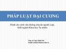 Bài giảng Pháp luật đại cương (Dành cho sinh viên không chuyên ngành Luật, khối ngành Khoa học Tự nhiên): Bài 9 – ThS. Ngô Minh Tín