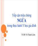 Bài giảng Tiếp cận triệu chứng ngứa trong thực hành Y học gia đình - TS.BS. Võ Thành Liêm