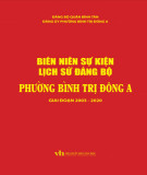 Ebook Biên niên sự kiện lịch sử Đảng bộ phường Bình Trị Đông A (2003 - 2020)