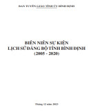 Ebook Biên niên sự kiện lịch sử Đảng bộ tỉnh Bình Định (2005 - 2020)