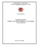 Tập bài giảng Công tác quốc phòng và an ninh - Trường Đại học Sư phạm Hà Nội 2