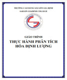 Giáo trình Thực hành Phân tích hóa định lượng - Trường Cao đẳng Sài Gòn Gia Định