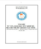 Tài liệu Tư vấn, giáo dục sức khỏe bà mẹ cho trẻ bú giờ đầu sau sinh (TL.01. KS)