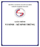 Giáo trình Vi sinh – kí sinh trùng - Trường Cao đẳng Sài Gòn Gia Định