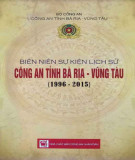 Ebook Biên niên sự kiện lịch sử Công an tỉnh Bà Rịa - Vũng Tàu (1996-2015)