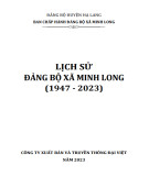 Ebook Lịch sử Đảng bộ xã Minh Long (1947-2023): Phần 1