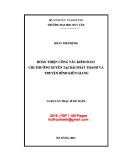 Luận văn Thạc sĩ Kế toán:   Hoàn thiện công tác kiểm soát chi thường xuyên tại Đài Phát thanh và Truyền hình Kiên Giang