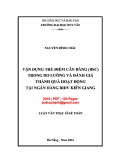 Luận văn Thạc sĩ Kế toán:  Vận dụng thẻ điểm cân bằng (BSC) trong đo lường và đánh giá thành quả hoạt động tại Ngân hàng BIDV Kiên Giang