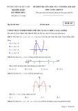 Đề thi giữa học kì 1 môn Toán lớp 12 năm 2024-2025 có đáp án - Trường THPT Hà Huy Giáp, Cần Thơ