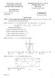 Đề thi giữa học kì 1 môn Toán lớp 12 năm 2024-2025 có đáp án - Trường THPT Lê Trọng Tấn, Hồ Chí Minh