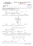 Đề thi giữa học kì 1 môn Toán lớp 12 năm 2024-2025 có đáp án - Trường THPT Nguyễn Thị Minh Khai, Hà Tĩnh