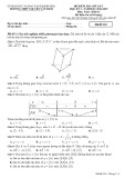 Đề thi giữa học kì 1 môn Toán lớp 12 năm 2024-2025 có đáp án - Trường THPT Nguyễn Văn Trỗi, Khánh Hòa