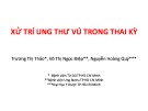 Bài giảng Xử trí ung thư vú trong thai kỳ