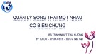 Bài giảng Quản lý song thai một nhau có biến chứng - Bs. Trịnh Nhựt Thư Hương