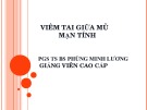 Bài giảng Viêm tai giữa mủ mạn tính - PGS. TS. BS. Phùng Minh Lương