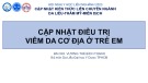 Bài giảng Cập nhật điều trị viêm da cơ địa ở trẻ em - BS.CKII. Vương Thế Bích Thanh