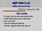 Bài giảng Hẹp van 2 lá - PGS.TS. Hoàng Anh Tiến