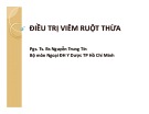 Bài giảng Điều trị viêm ruột thừa - Pgs. Ts. Bs Nguyễn Trung Tín