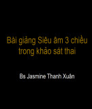 Bài giảng Siêu âm 3 chiều trong khảo sát thai