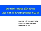 Bài giảng Cập nhật hướng dẫn xử trí ung thư cổ tử cung trong thai kỳ - BSCK II. Võ Thanh Nhân