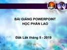 Bài giảng Đại cương về bệnh lao - BS. Trịnh Bá Hùng Mạnh