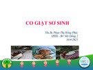 Bài giảng Co giật sơ sinh - Ths.Bs. Phan Thị Hồng Phúc