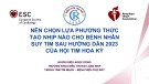 Bài giảng Nên chọn lựa phương thức tạo nhịp nào cho bệnh nhân suy tim sau hướng dẫn 2023 của Hội tim Hoa Kỳ - BSCKII. Kiều Ngọc Dũng