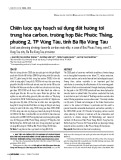 Chiến lược quy hoạch sử dụng đất hướng tới trung hòa carbon, trường hợp Bắc Phước Thắng, phường 2, TP Vũng Tàu, tỉnh Bà Rịa Vũng Tàu