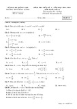 Đề thi giữa học kì 1 môn Toán lớp 11 năm 2024-2025 - Trường THPT Hùng Vương, Quảng Nam